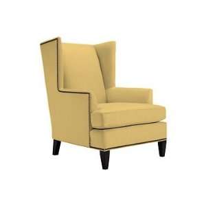 Williams Sonoma Home Anderson Wing Chair, Textured Velvet, Chamois 