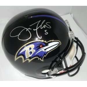 Autographed Joe Flacco Helmet   FS Holo   Autographed NFL Helmets 