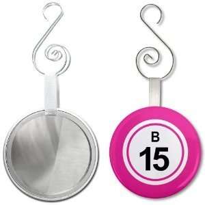  Creative Clam Bingo Ball B15 Fifteen Pink 2.25 Inch Glass 