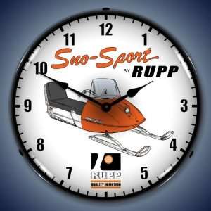  Rupp Snowmobile Lighted Advertising Clock