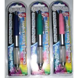  Quasar Ultra (Soft Grip Light Pen) (Set of 3, Pink, Green 