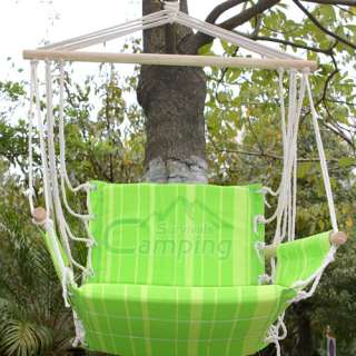Outdoor Camping Hammock Canvas Air Sky Swing Chair Hanging Big Stripes 