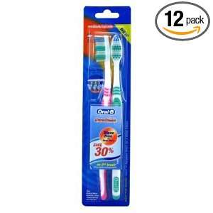 Toothbrush Classic Ultra Clean Medium Twin Pack (Pack of 12) Total 
