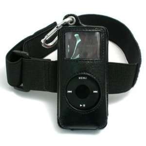  Incipio Black Leather Case with Arm Band for the Apple 