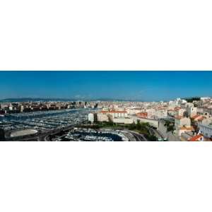 High Angle View of a Port, Marseille, Bouches Du Rhone, France 