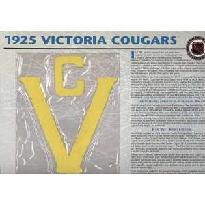 NHL 1925 Victoria Cougars Official Patch on Team History 