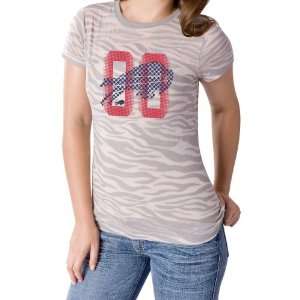  Reebok Buffalo Bills Womens Animal Print Burnout T Shirt 