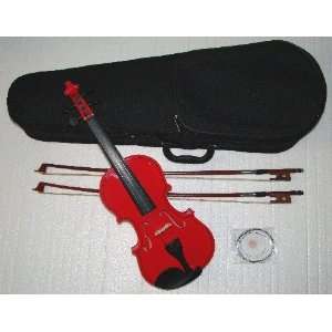  RUGERI RV100RD SOLID WOOD 4/4 SIZE RED VIOLIN WITH CASE 
