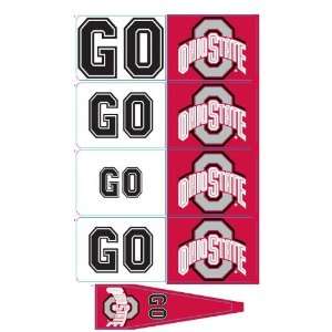    Ohio State Buckeyes Animated 3 D Auto Spin Flags