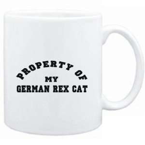 Mug White  PROPERTY OF MY German Rex  Cats  Sports 