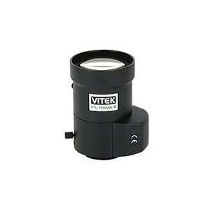  VITEK VTL7550ANIR 1/3 7.5 50mm DC A/I IR Corrected Lens 