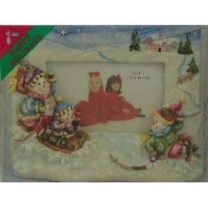  Happy Holidays 3D Ceramic Christmas Picture Frame 4 x 6 
