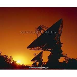 Hanbury Brown radio telescope at sunset, Australia Framed 