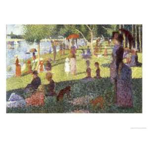 Sunday Afternoon on the Island of La Grande Jatte Giclee Poster Print 