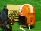 1940 oklahoma state leather football helmet old cowboys orange and