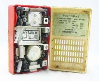 Vintage Viscount 6TP 102 6 Transistor AM Radio Japan  