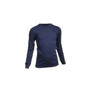  Mens Fruit Of The Loom Thermal Crew Top Sz Medium Navy 