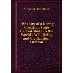   and Civilization, Oration (9785875476594) Alexander Crummell Books