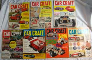 Vintage CAR CRAFT Magazines 1961 Customs   Hot Rods  