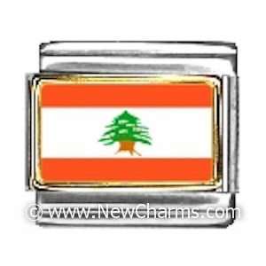  Lebanon Photo Flag Italian Charm Bracelet Jewelry Link 