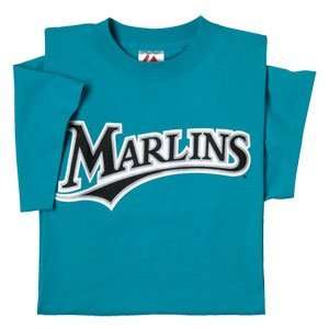  Majestic Youth MLB Pro Style T Shirts   Florida Marlins 