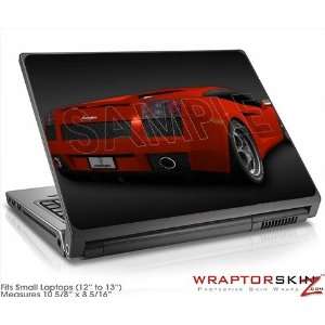    Small Laptop Skin Lamborghini Gallardo Rear Red Electronics