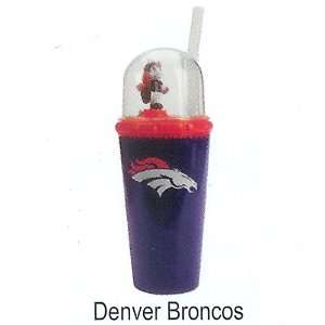 Pack of 5 NFL Denver Broncos Wind Up Mascot Drink Cups  