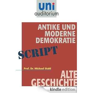 Antike und moderne Demokratie Alte Geschichte (German Edition 