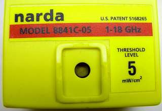 Narda 8841C 05 Personal RF Safety Monitor 1 18GHz Radiation Protection 