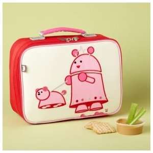    Kids Lunch Bags Childrens Pink Robot Lunch Bags