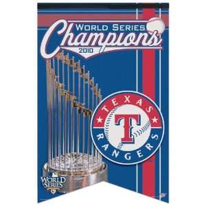  Texas Rangers 2010 World Series Champions 17x26 Premium 