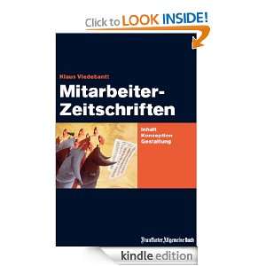 Mitarbeiterzeitschriften Inhalt, Konzeption, Gestaltung (German 