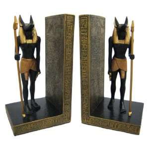  Pair Of Egyptian Jackal God Anubis Bookends Book Ends 