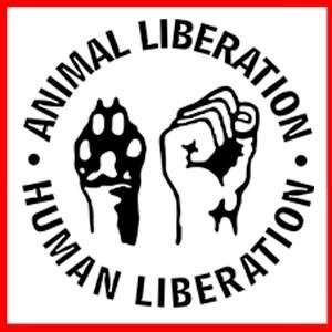 ANIMAL HUMAN LIBERATION (Front ALF Eco Rights) T SHIRT  