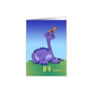  Geezer Saurus   89th Birthday Card Toys & Games