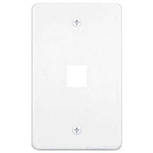   Flame Retardant Plastic, White, Single Gang, 1 Port