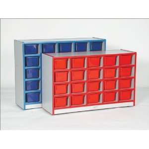  25 Tray Single Sided Cubbies with Trays by Mahar 
