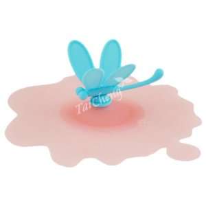 Universal Silicone Food Drink Container Mug Lid   Dragonfly (Small)