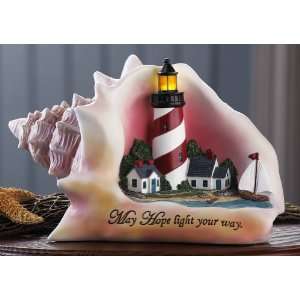  May Hope Light Your Way Seashell Lighthouse Sculpture By 