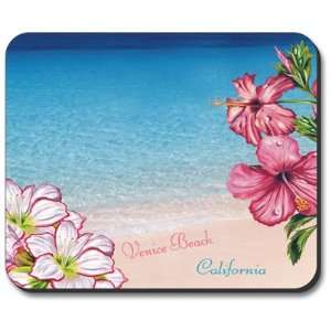    Decorative Mouse Pad Venice Flowers Beach Tropical Electronics