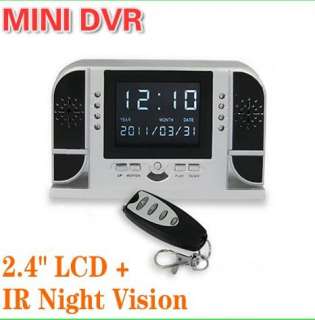 Mini SPY Hidden IR DVR TRUE HD Camera DESK Clock Watch Motion 