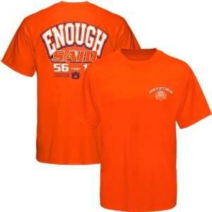  NCAA Auburn Tigers Orange 2010 SEC Champions Enough Said Score 