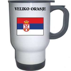  Serbia   VELIKO ORASJE White Stainless Steel Mug 