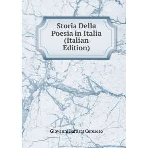  Storia Della Poesia in Italia (Italian Edition) Giovanni 