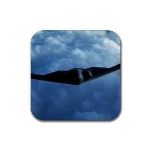 B2 Spirit stealth plane Rubber Square Coaster set (4 pack) Great Gift 