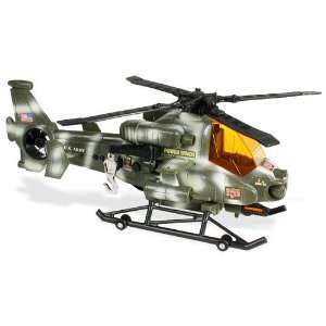 GI Joe Turbo Motorized Helicopter by Funrise   Chopper Measures 19 