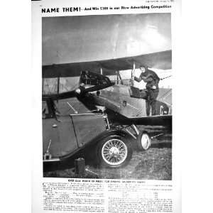  1930 ADVERTISING MOTOR CAR AEROPLANE UNITED SECRETARIES 