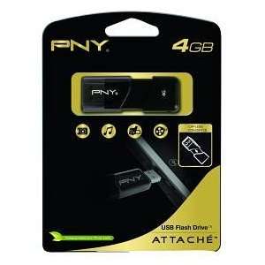 PNY TECHNOLOGIES, INC., PNY Attache USB Drive 4GB P FD4GBATT03 EF 