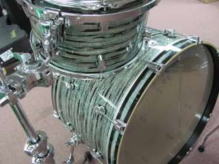 Ludwig Keystone Drum Kit 24 Kick Mint Oyster Pearl Oak/Maple/Oak 