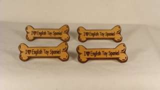 Lot of 4 English Toy Spaniel Dog Breed Pins  